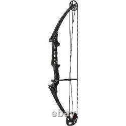 Genesis Gen-x Compound Archery Target Practice & Hunting Bow, Main Droite, Noir