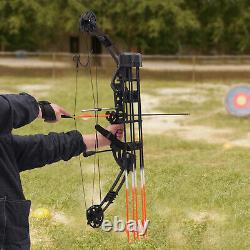 Kit d'arc à poulies pour adulte de 35 à 70 livres, 329 fps, chasse à l'arc, tir avec 12 flèches