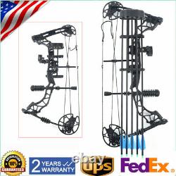 Kit d'arc compound pour adultes de 35-70lbs 329fps pour la chasse à l'arc avec 12 flèches