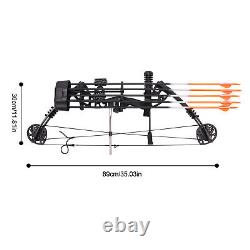 Kit d'arc de chasse à l'arc pour adulte de 35-70lbs 329fps avec 12 flèches