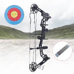 Kit d'arc de chasse adulte de 35-70lbs 329fps avec 12 flèches