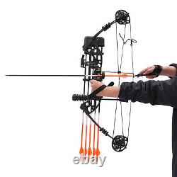 Kit d'arc de chasse adulte de 35-70lbs 329fps avec 12 flèches