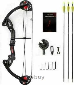 Kit de flèches pour arc à poulies professionnel de 15 à 29 livres pour la pratique de tir à l'arc et la chasse pour droitier