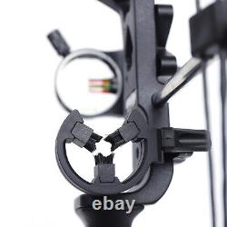 Pro Compound Bow Kit 30-60lbs De Chasse À L'arc À Main Droite Cible Arrow Set Noir