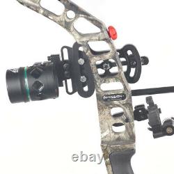 Single Pin Bow Sight Compound Bow Sight Shooting Hunting Avec Sight Light Black