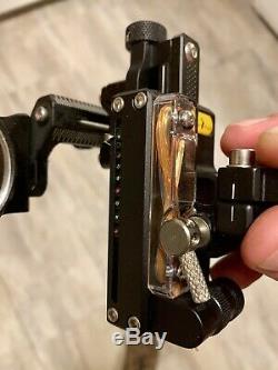 Trophy Ridge React One Pro Rh Simple Pin Bow Sight Noir Utilisé Pour La Chasse Grand