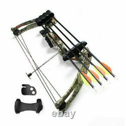 Us 20lb Pro Compound Droite Bow Kit Archery Arrow Target Hunting Camo Set