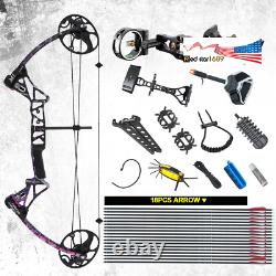 Us Hunting Muddy Femmes Compound Bow M1 19-30 Longueur, 19-70lb Draw Weight Ibo
